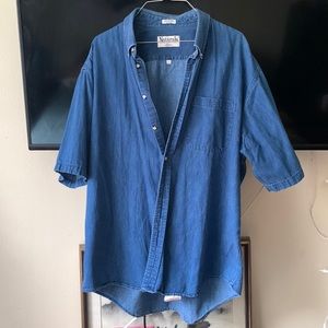 Penmans Naturals Men’s 100% Cotton Blue Jean Button Down Sz: 17 (neck)